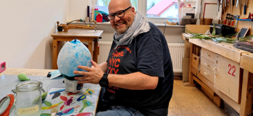 Martin bei der Ergotherapie
